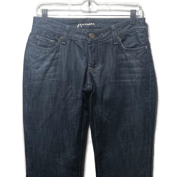 Marciano Bootcut Jeans Size 26 (4) Dark Wash Gold Embellishments - Picture 3 of 10